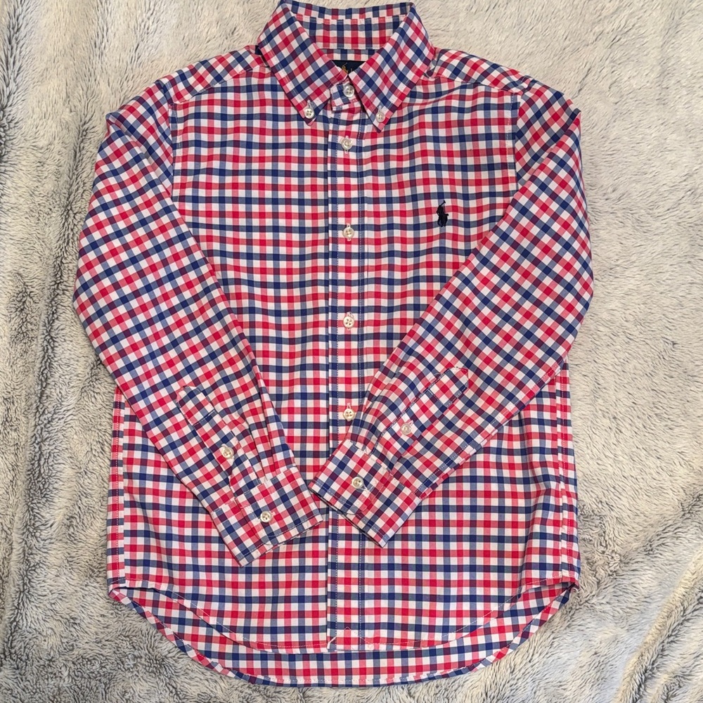 Polo Ralph Lauren Kids Red and Blue Checkered Shirt